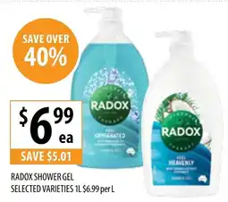 Supabarn Radox shower gel offer