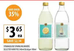 Supabarn Strangelove sparkling mixers offer