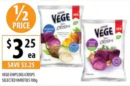 Supabarn VEGE CHIPS DELI CRISPS SELECTED VARIETIES 100g offer