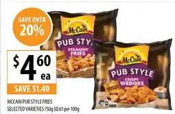 Supabarn Mccain pub style fries offer