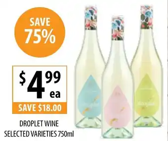 Supabarn Droplet wine offer