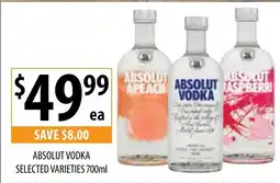 Supabarn Absolut vodka offer