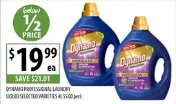 Supabarn Dynamo professional laundry liquid offer