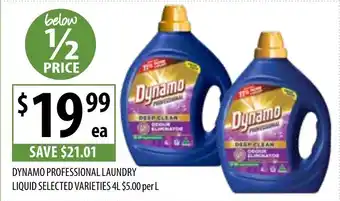 Supabarn Dynamo professional laundry liquid offer