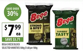 Supabarn Bega cheese block offer