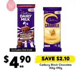 Drakes Cadbury Block Chocolate offer