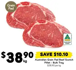 Drakes Australian Grain Fed Beef Scotch Fillet - Bulk Tray offer