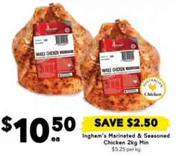 Drakes Ingham's Marinated & Seasoned Chicken Min offer