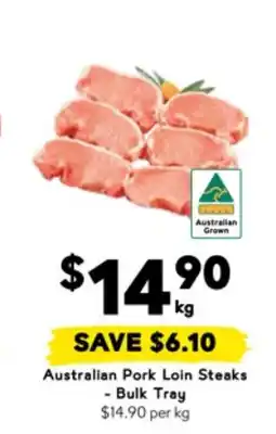 Drakes Australian Pork Loin Steaks - Bulk Tray offer