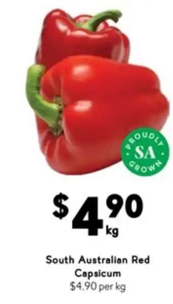 Drakes South Australian Red Capsicum offer