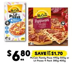 Drakes McCain Family Pizza  or Lil Pizzas offer