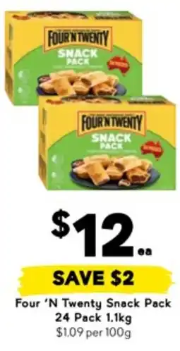 Drakes Four 'N Twenty Snack Pack offer