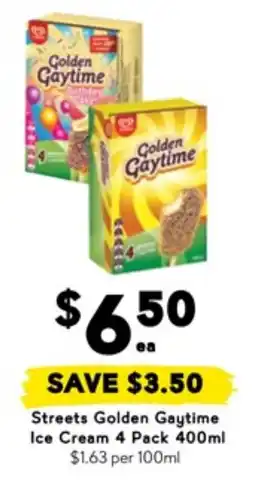 Drakes Streets Golden Gaytime Ice Cream offer