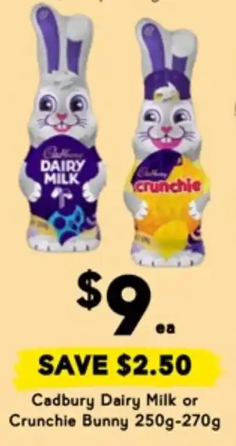 Drakes Cadbury Dairy Milk or Crunchie Bunny offer