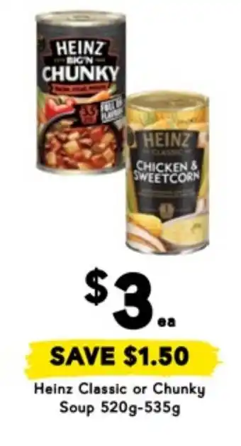 Drakes Heinz Classic or Chunky Soup offer