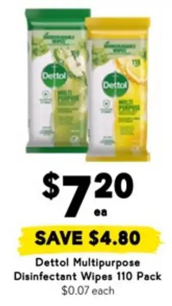 Drakes Dettol Multipurpose Disinfectant Wipes offer