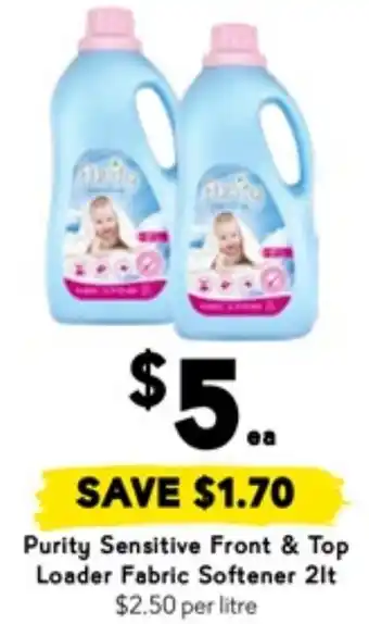 Drakes Purity Sensitive Front & Top Loader Fabric Softener 2lt offer