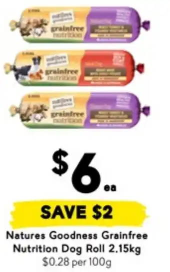 Drakes Natures Goodness Grainfree Nutrition Dog Roll offer