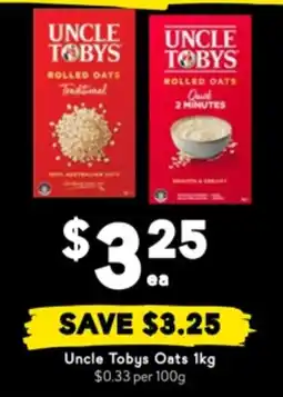 Drakes Uncle Tobys Oats offer