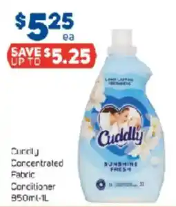 Foodland Cuddly Concentrated Fabric Corcitioner 850ml-1L offer