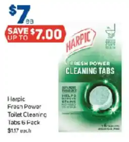 Foodland Harpic Fresh Power Toilet Cleaning Tabs offer