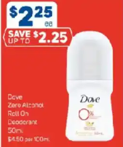 Foodland Dove Deodorant offer