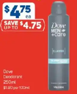 Foodland Dove Deodorant offer