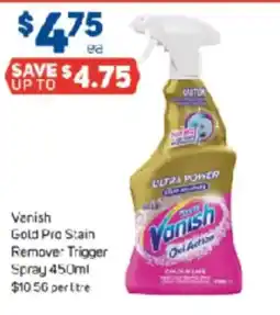 Foodland Vanish Gold Pro Stain Remover Trigger Spray offer