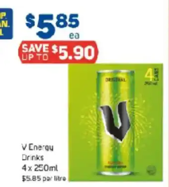 Foodland V Energy Drinks offer