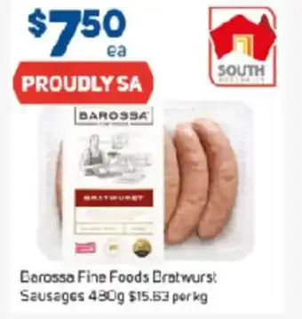 Foodland Barossa Fine Foods Bratwurst Sausages offer