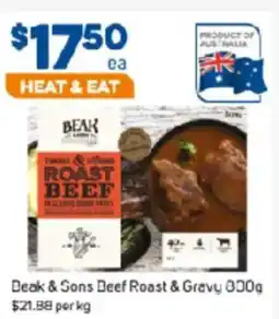 Foodland Deak & Sons Beef Roast & Gravy offer