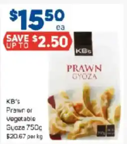 Foodland KB's Prawn or Vegetable Gyoza offer