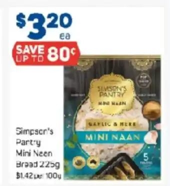 Foodland Simpson's Partry Mini Neen Bread offer