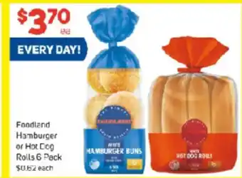 Foodland Foodland Hamburger or Hot Dog Rolls offer