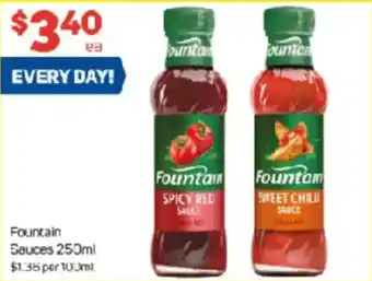 Foodland Fountain Sauces offer