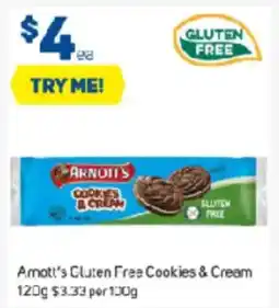 Foodland Amott's Cluten Free Cookies & Cream offer