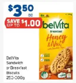 Foodland BelVita Sandwich or Breakfast Biscuits offer