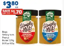 Foodland Bega Simply Nuts Peanut Butter offer