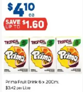 Foodland Prima Fruit Drink offer