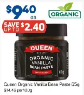 Foodland Queen Organic Vanilla Bean Paste offer