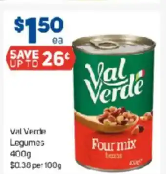 Foodland Val Verde Legumes offer