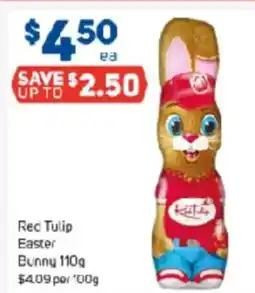 Foodland Red Tulip Easter Bunny 110g offer