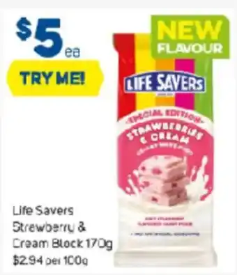 Foodland Life Savers Strewberry & Cream Block offer