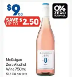 Foodland McGuigan Zero Alcohol Wine offer