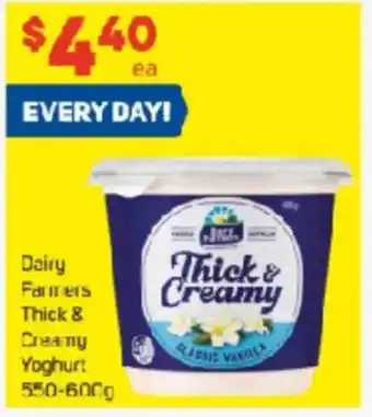 Foodland Dairy Farmers Thick & Creamy Yoghurt offer