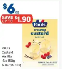 Foodland Pauls Custard Vanilla offer