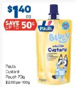 Foodland Pauls Custard Pouch offer