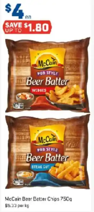 Foodland McCain Beer Better Chips offer