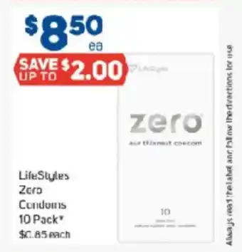 Foodland LifeStyles Zero Condoms offer