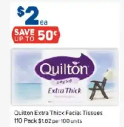 Foodland Quitton Extra Thick Facial Tissues offer